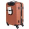 Wrangler Smart Spinner Hardside Luggage 22Inch CarryOn Burnt Orange