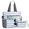 G4Free Beach Bag Waterproof Sandproof Beach Tote Bag50L Large Capacity Foldable for Women Wavy