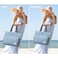 G4Free Beach Bag Waterproof Sandproof Beach Tote Bag50L Large Capacity Foldable for WomenNavy Stripe