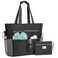 G4Free Beach Bag Waterproof Sandproof Beach Tote Bag50L Large Capacity Foldable for Women Black