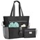 G4Free Beach Bag Waterproof Sandproof Beach Tote Bag50L Large Capacity Foldable for Women Black