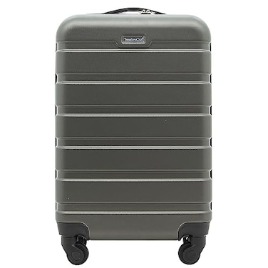Travelers Club Harper Luggage Charcoal 20Inch CarryOn