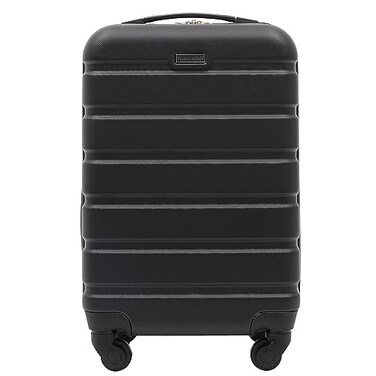 Travelers Club Harper Luggage Black 22Inch CarryOn