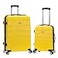 Rockland Melbourne Hardside Expandable Spinner Wheel Luggage Yellow 2 Piece 2028