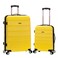 Rockland Melbourne Hardside Expandable Spinner Wheel Luggage Yellow 2 Piece 2028