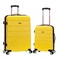 Rockland Melbourne Hardside Expandable Spinner Wheel Luggage Yellow 2 Piece 2028