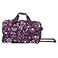 Rockland 22 Polyester Rolling Duffel Bag Purple Pearl