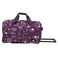 Rockland 22 Polyester Rolling Duffel Bag Purple Pearl