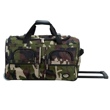 Rockland 36 Polyester Rolling Duffel Bag Camo
