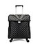 feilario 20in Leather Softside Carry on Suitcases Travel Duffel Bag with 4rolling Spinner Wheels