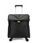 feilario 20in Leather Softside Carry on Suitcases Travel Duffel Bag with 4rolling Spinner Wheels