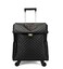 feilario 20in Leather Softside Carry on Suitcases Travel Duffel Bag with 4rolling Spinner Wheels