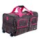 Rockland 22 Polyester Rolling Duffel Bag Pink Leopard