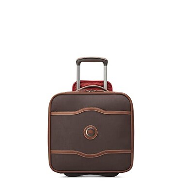 DELSEY PARIS Chatelet 20 Softside Luggage UnderSeater with 2 Wheels Chocolate Brown Carry on 16 Inch