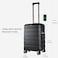 KROSER Hardside Expandable Carry On Luggage with Spinner Wheels Builtin TSA Lock Durable Suitcase Rolling Luggage with USB Port CarryOn 20Inch Black