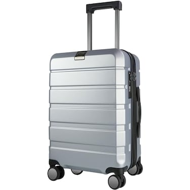 KROSER Hardside Expandable Carry On Luggage with Spinner Wheels Builtin TSA Lock Durable Suitcase Rolling Luggage with USB Port CarryOn 20Inch Silver Grey