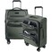 KROSER Softside Expandable Carry On Luggage with Front Business Pockets20 Inch Suitcases with Spinner Wheels Builtin TSA Lock Durable Suitcase Rolling Luggage with USB Port Army Green