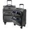 KROSER Softside Expandable Carry On Luggage with Front Business Pockets20 Inch Suitcases with Spinner Wheels Builtin TSA Lock Durable Suitcase Rolling Luggage with USB Port Grey