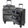 KROSER Softside Expandable Carry On Luggage with Front Business Pockets20 Inch Suitcases with Spinner Wheels Builtin TSA Lock Durable Suitcase Rolling Luggage with USB Port Grey