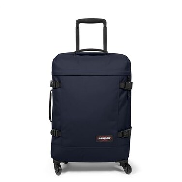 EASTPAK TRANS4 S 44L Small Cabin Wheeled Luggage Two Compartments TSA Lock 360 Spinner Wheels and Telescopic Handle Ultra Marine