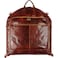 Time Resistance Leather Garment Bag Slim CarryOn Suit Carrier for Dress Protection Brown