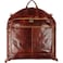 Time Resistance Leather Garment Bag Slim CarryOn Suit Carrier for Dress Protection Brown