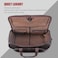STAR VISTA Voyager03 Luxury Convertible Garment Duffel Bag Full Grain Pebbled Leather Premium Canvas Lining 22x12x12 Inch CarryOn with Backpack Mode Shoe Compartment