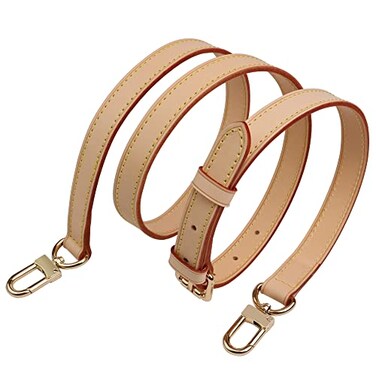 COLSEEY Genuine Vachetta Leather Crossbody Strap Genuine Leather Adjustable Replacement Strap for Shoulder Bag Handbag Purse071 Inch Width
