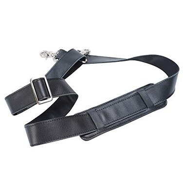 POLARE ORIGINAL Polare Real Italian Leather Adjustable Replacement Shoulder Strap with Metal Hook for Briefcase Messenger Shoulder Duffel Bag