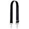A ALLZEDREAM Allzedream Wide Purse Strap Replacement Crossbody Shoulder Bag Adjustable Black Silver