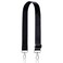 A ALLZEDREAM Allzedream Wide Purse Strap Replacement Crossbody Shoulder Bag Adjustable Black Silver