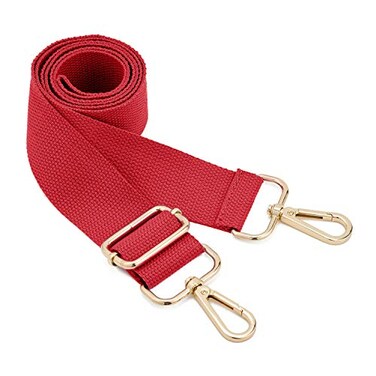 DEVPSISRWide Shoulder Strap Replacement Adjustable Belt Canvas Bag Crossbody Handbag red