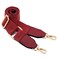 DEVPSISR Wide Shoulder Purse Strap Replacement Adjustable Belt Canvas Bag Crossbody Handbag Leather BuckleWine red