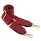 DEVPSISR Wide Shoulder Purse Strap Replacement Adjustable Belt Canvas Bag Crossbody Handbag Leather BuckleWine red