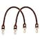 AUEAR 157 Inches Replacement Handles Purses Straps Brown Handbag Strap Replacement for Small Handmade Straw Bag Style A 2 Pack with Gold Metal Lobster Buckles