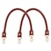 AUEAR 157 Inches Replacement Handles Purses Straps Brown Handbag Strap Replacement for Small Handmade Straw Bag Style A 2 Pack with Gold Metal Lobster Buckles