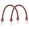 AUEAR 157 Inches Replacement Handles Purses Straps Brown Handbag Strap Replacement for Small Handmade Straw Bag Style A 2 Pack with Gold Metal Lobster Buckles