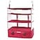 TABITORA Portable Hanging Travel Shelves Bag Packing Cube Organizer Suitcase Storage Large Capacity Rose XL