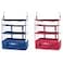 TABITORA Portable Hanging Travel Shelves Bag Packing Cube Organizer Suitcase Storage Large Capacity roseblue XL