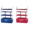 TABITORA Portable Hanging Travel Shelves Bag Packing Cube Organizer Suitcase Storage Large Capacity roseblue XL