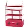 TABITORA Portable Hanging Travel Shelves Bag Packing Cube Organizer Suitcase Storage Large Capacity Rose LXL