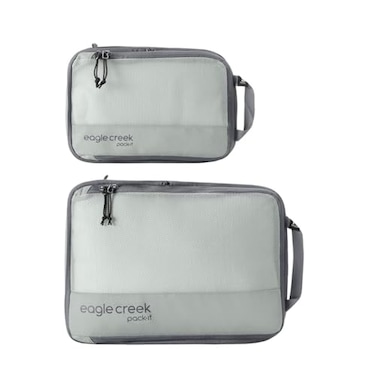 Eagle Creek PackIt Isolate Compression Lightweight Cube for Optimizing Luggage Space EasyGrab Zipper Convenient Top Handle Recycled Materials Small