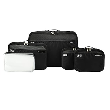 Traveler's Choice Travelers Choice Cloverland Packing Cubes 5 Piece Set Black
