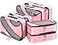 BAGAIL 6 Set Packing CubesTravel Luggage Packing Organizers6Set Pink