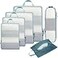 BAGAIL 6 Set Ultralight Compression Packing Cubes Packing Organizer for Travel Accessories Luggage Suitcase Backpack40D FullMesh Dusty Blue