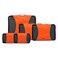 GOX Premium 5Piece Packing Cubes Set for Travel Lightweight Durable Luggage Organizer Bags with Double Zipper Mesh Top 1 Large 2 Medium 2 Small Nylon SpaceSaving Suitcase Storage Orange