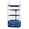 TABITORA Portable Hanging Travel Shelves Bag Packing Cube Organizer Suitcase Storage Large Capacity Blue L
