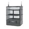 TABITORA Portable Hanging Travel Shelves Bag Packing Cube Organizer Suitcase Storage Large Capacity Grey L