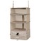 TABITORA Portable Hanging Travel Shelves Bag Packing Cube Organizer Suitcase Storage Large Capacity Beige L