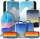 Well Traveled 8 pcs Compression Packing Bags Cubes Set with HybridMax DoubleCapacity Design Packing Cubes for Travel Compression to Maximize Limited Luggage Space Vista